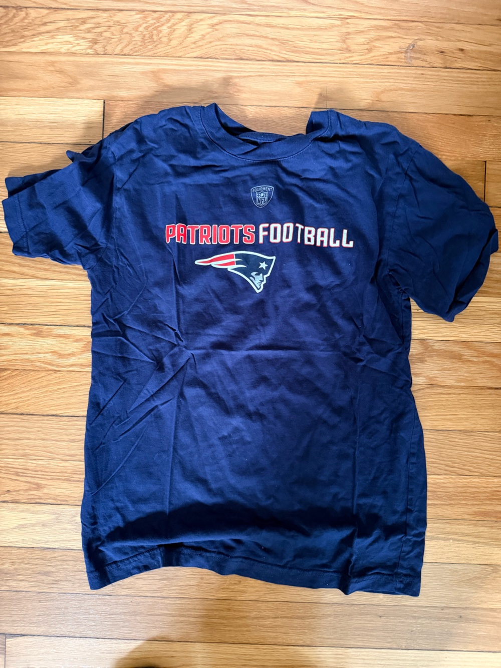 NFL Kids Patriots Football Navy Blue Tee